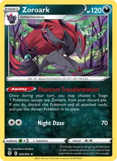 Zoroark, Evolving Skies 103/203