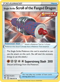 Single Strike Scroll of the Fanged Dragon, Evolving Skies 158/203