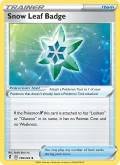 Snow Leaf Badge, Evolving Skies 159/203