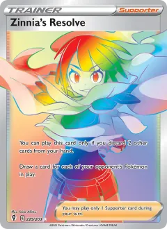 Zinnia's Resolve, Evolving Skies 225/203