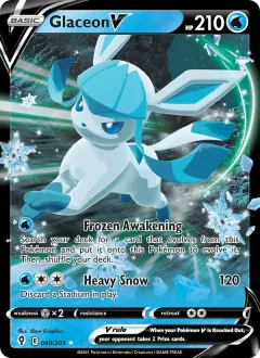 Glaceon V, Evolving Skies 40/203