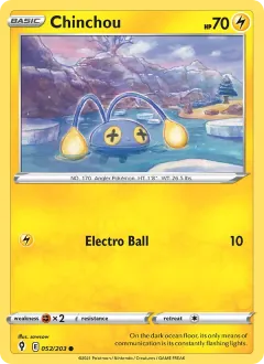 Chinchou, Evolving Skies 52/203