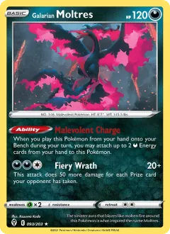 Galarian Moltres, Evolving Skies 93/203