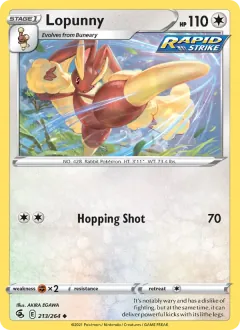 Lopunny, Fusion Strike 213/264