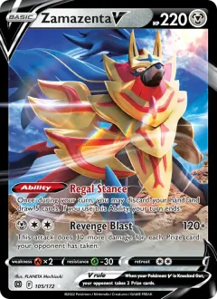 Zamazenta V, Brilliant Stars 105/172