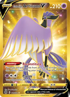 Galarian Articuno V, Brilliant Stars 181/172