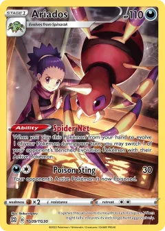 Ariados, Brilliant Stars Trainer Gallery TG09/30