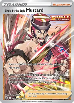 Single Strike Style Mustard, Brilliant Stars Trainer Gallery TG28/30