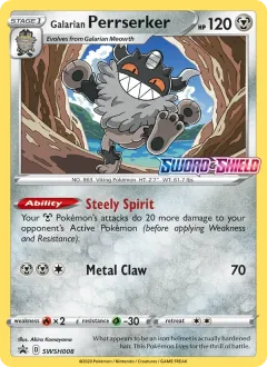 Galarian Perrserker, SWSH Black Star Promos SWSH008/307