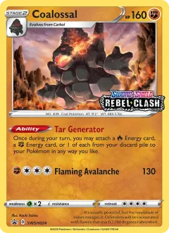Coalossal, SWSH Black Star Promos SWSH024/307