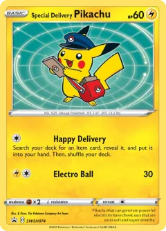 Special Delivery Pikachu, SWSH Black Star Promos SWSH074/307