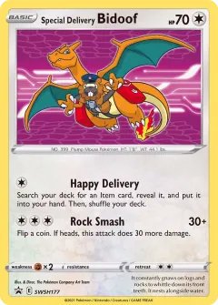 Special Delivery Bidoof, SWSH Black Star Promos SWSH177/307