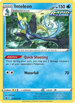 Inteleon, SWSH Black Star Promos SWSH279/307