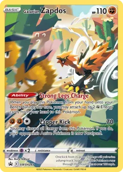 Galarian Zapdos, SWSH Black Star Promos SWSH283/307