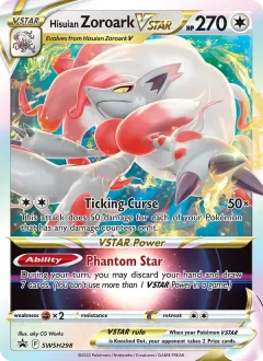 Hisuian Zoroark VSTAR, SWSH Black Star Promos SWSH298/307
