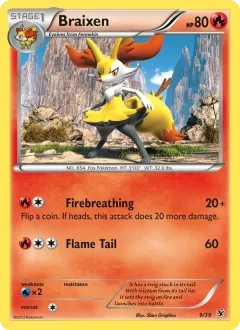 Braixen, Kalos Starter Set 9/39