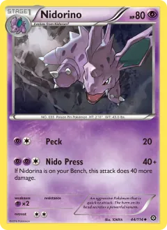Nidorino, Steam Siege 44/114