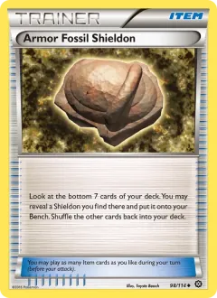 Armor Fossil Shieldon, Steam Siege 98/114