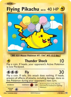 Flying Pikachu, Evolutions 110/108