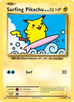 Surfing Pikachu, Evolutions 111/108