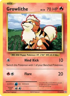 Growlithe, Evolutions 17/108