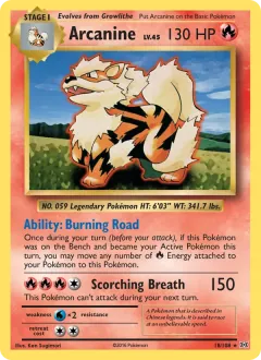 Arcanine, Evolutions 18/108