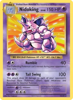 Nidoking, Evolutions 45/108