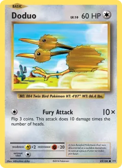 Doduo, Evolutions 69/108