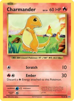 Charmander, Evolutions 9/108