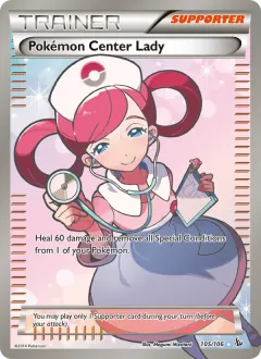 Pokémon Center Lady, Flashfire 105/106