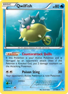 Qwilfish, Flashfire 21/106