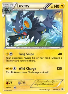 Luxray, Flashfire 34/106