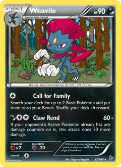 Weavile, Flashfire 52/106