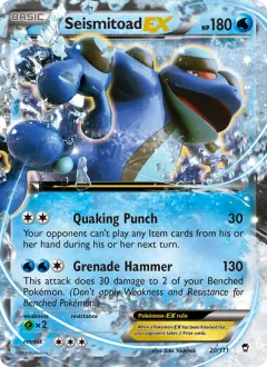Seismitoad EX, Furious Fists 20/111