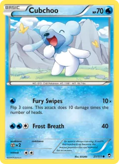 Cubchoo, Furious Fists 21/111