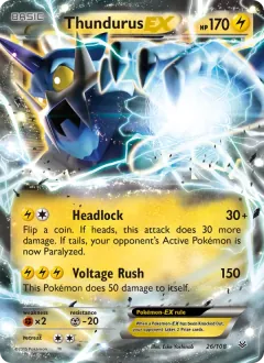 Thundurus EX, Roaring Skies 26/108