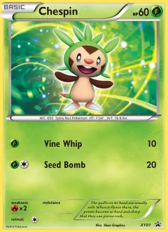 Chespin, XY Black Star Promos XY01/211