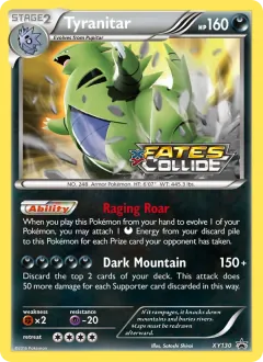 Tyranitar, XY Black Star Promos XY130/211
