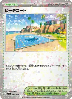 ビーチコート, シャイニートレジャーex 184/190